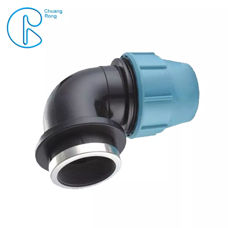 PP Compression Fitting Connector Female Bend for Pipeline Systems