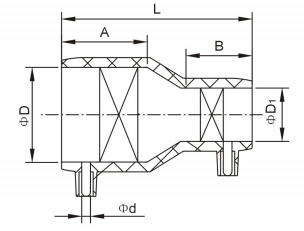 Black PN16 SDR11 PE100 HDPE Electrofusion Reducer For Sewage Treatment