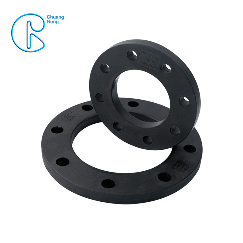 China PP Coated Steel Backing Ring For HDPE Flange Adaptor Stub End 
